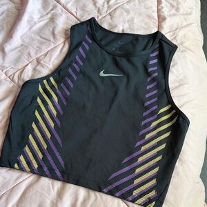 Nike Black Tank with Purple and Yellow Accents